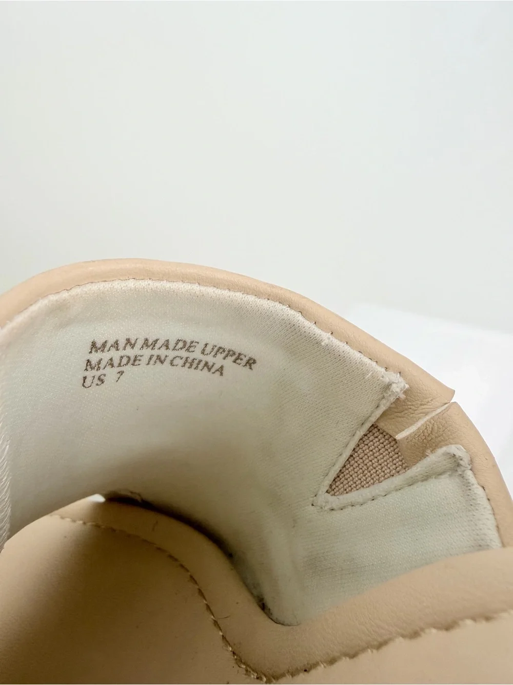 Altar'd State Neutral Beige Platform Espadrille Wedge Slide Sandals Size 7